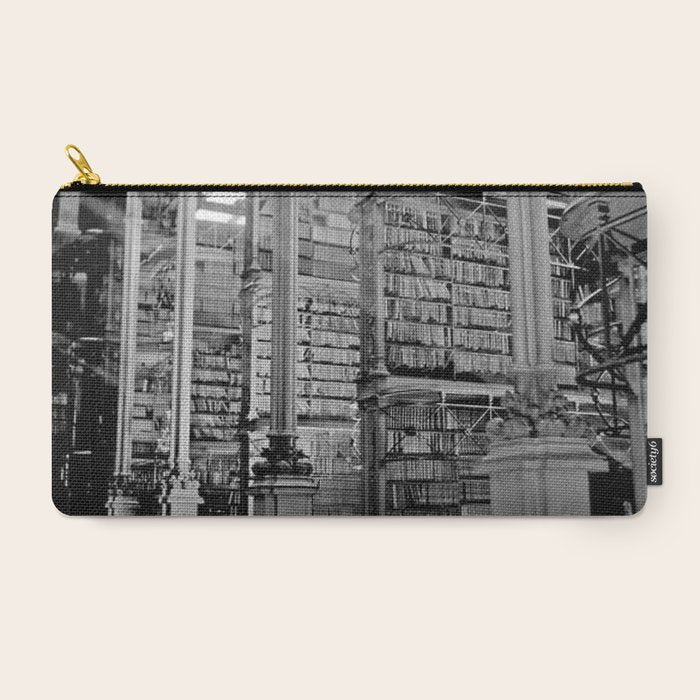 A Book Lover's Dream - Cincinnati Public Library black and white photographs / black and white photo Carry All Pouch
