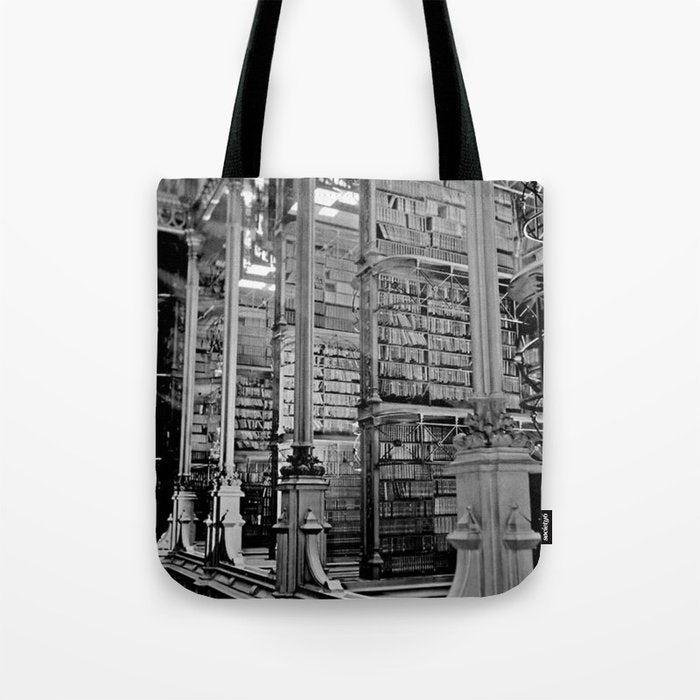 A Book Lover's Dream - Cincinnati Public Library black and white photographs / black and white photo Tote Bag