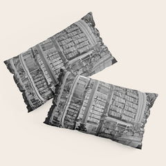 A Book Lover's Dream - Cincinnati Public Library black and white photographs / black and white photo Pillow Sham