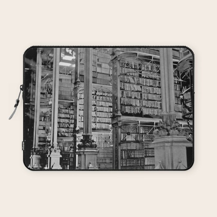A Book Lover's Dream - Cincinnati Public Library black and white photographs / black and white photo Laptop Sleeve