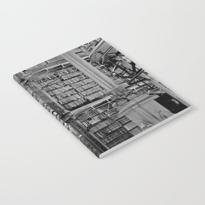 A Book Lover's Dream - Cincinnati Public Library black and white photographs / black and white photo Notebook
