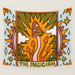1. The Magician Mushroom Wall Tapestry