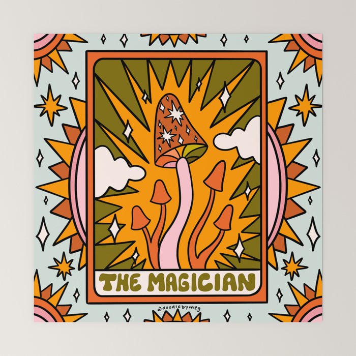 1. The Magician Mushroom Mini Art Print