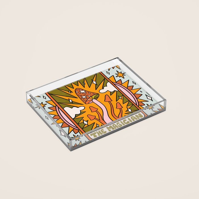 1. The Magician Mushroom Acrylic Tray