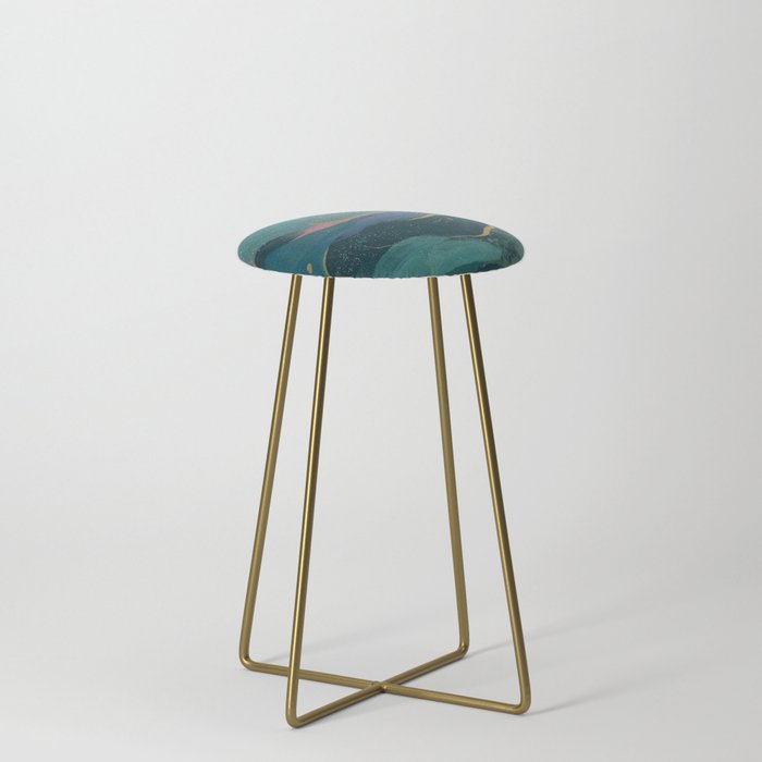"You Are Worthy" Midnight Background Stool