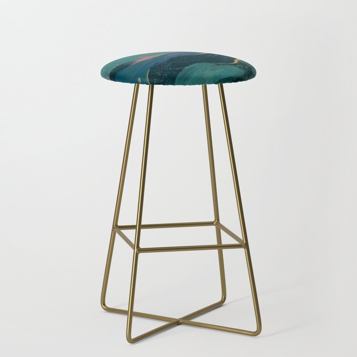 "You Are Worthy" Midnight Background Stool