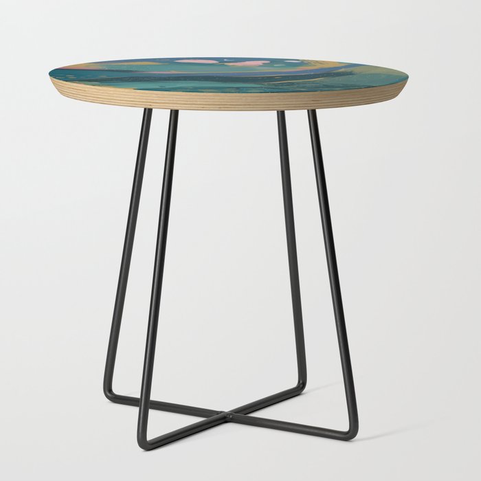 "You Are Worthy" Midnight Background Side Table