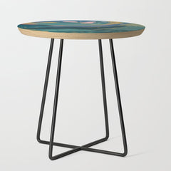 "You Are Worthy" Midnight Background Side Table