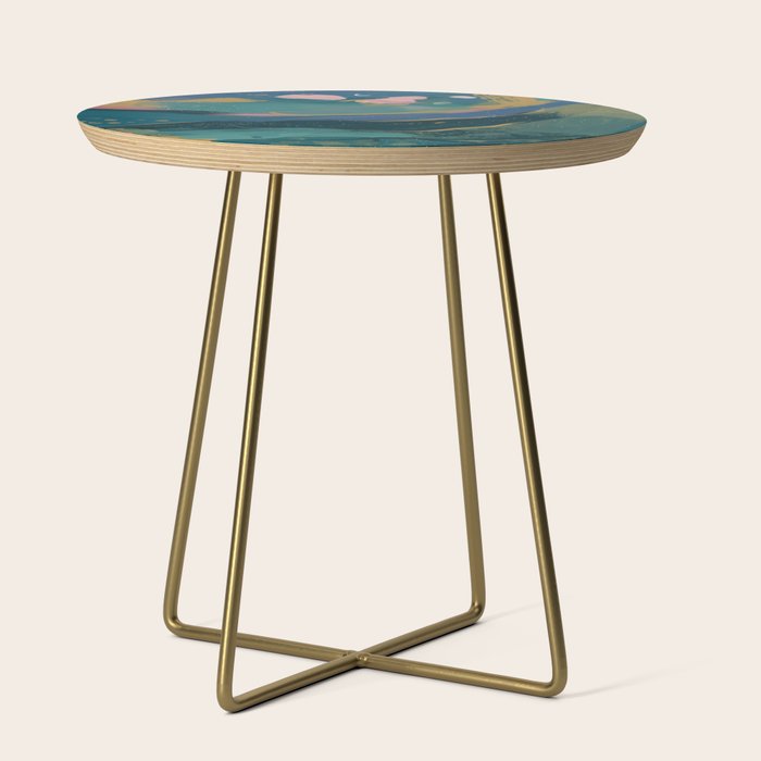 "You Are Worthy" Midnight Background Side Table