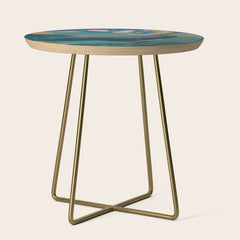 "You Are Worthy" Midnight Background Side Table