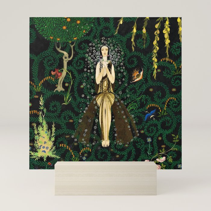 1921 Classical Masterpiece 'Flowers and Flames' by Kay Nielsen Mini Art Print