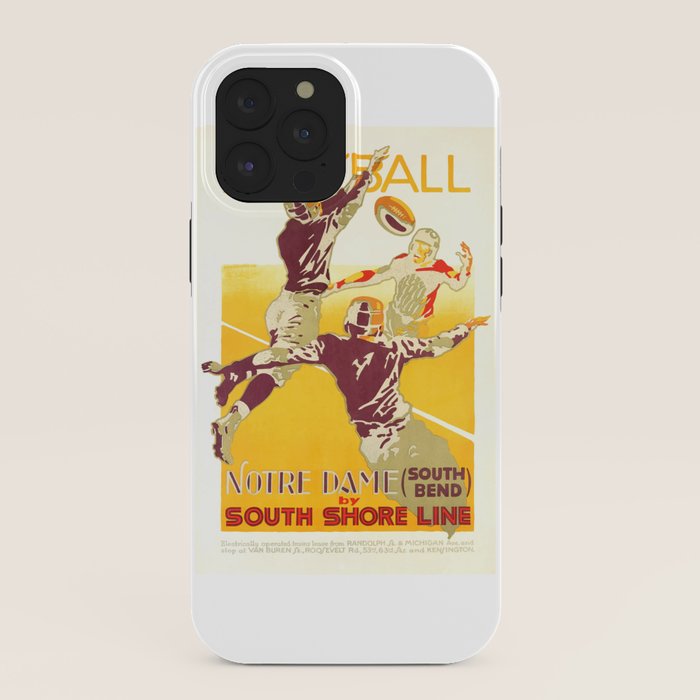 1926 Notre Dame By South Shore Line Advertising Poster iPhone Case
