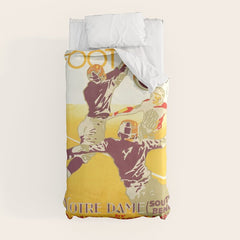 1926 Notre Dame By South Shore Line Advertising Poster Duvet Cover