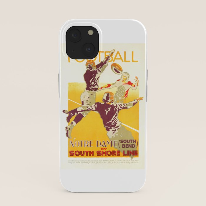 1926 Notre Dame By South Shore Line Advertising Poster iPhone Case