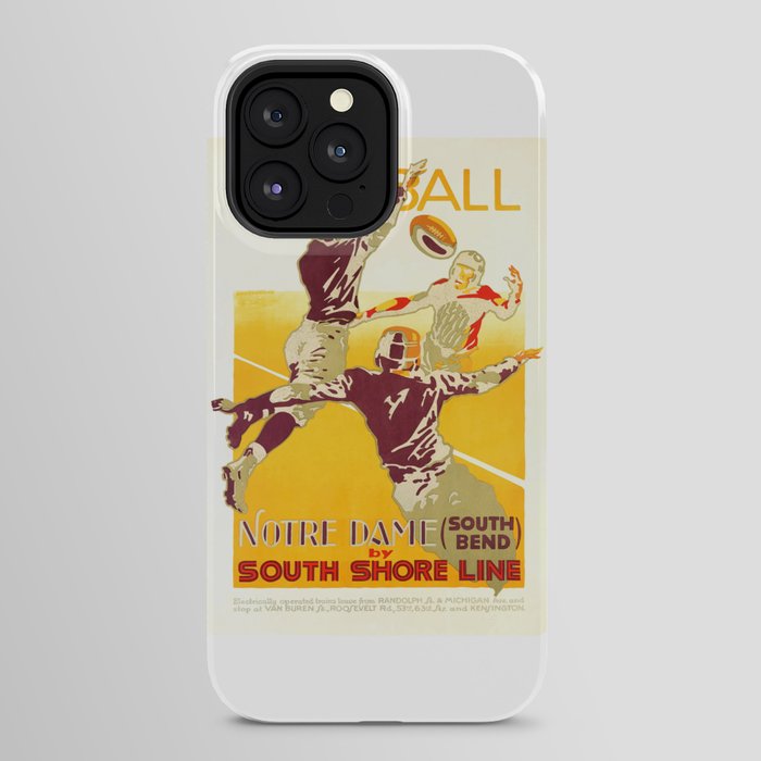 1926 Notre Dame By South Shore Line Advertising Poster iPhone Case