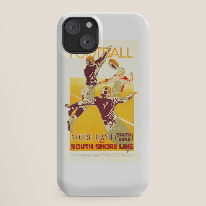 1926 Notre Dame By South Shore Line Advertising Poster iPhone Case