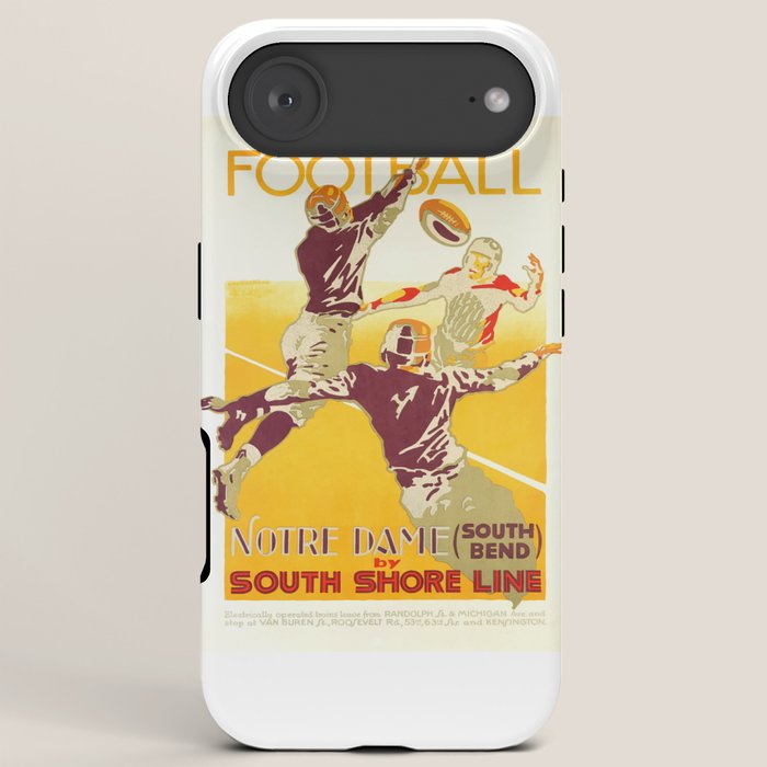 1926 Notre Dame By South Shore Line Advertising Poster iPhone Case