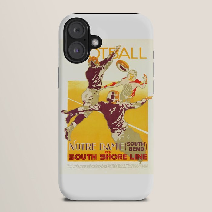 1926 Notre Dame By South Shore Line Advertising Poster iPhone Case