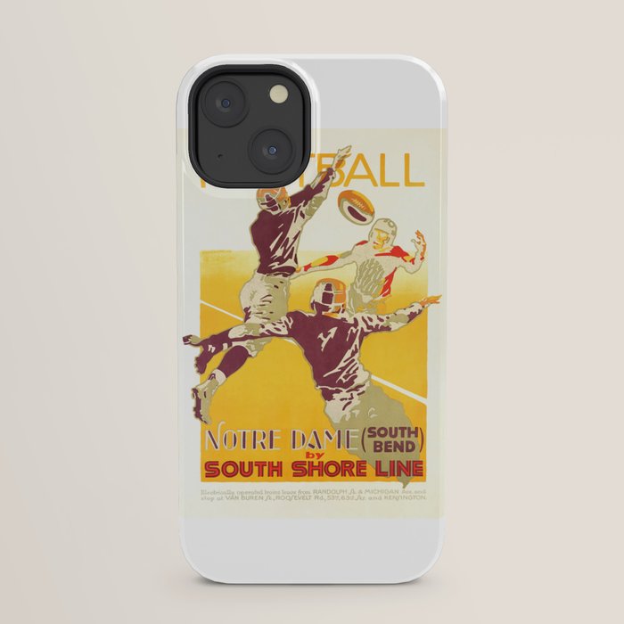 1926 Notre Dame By South Shore Line Advertising Poster iPhone Case