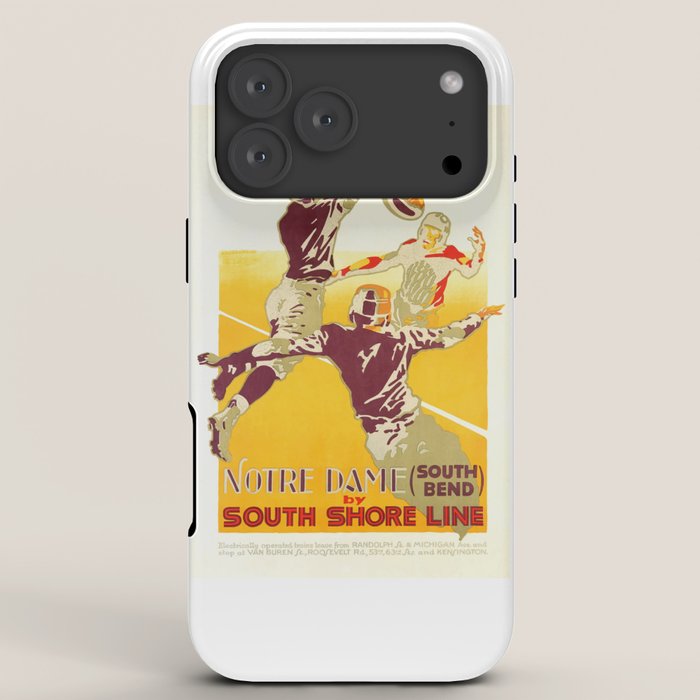 1926 Notre Dame By South Shore Line Advertising Poster iPhone Case