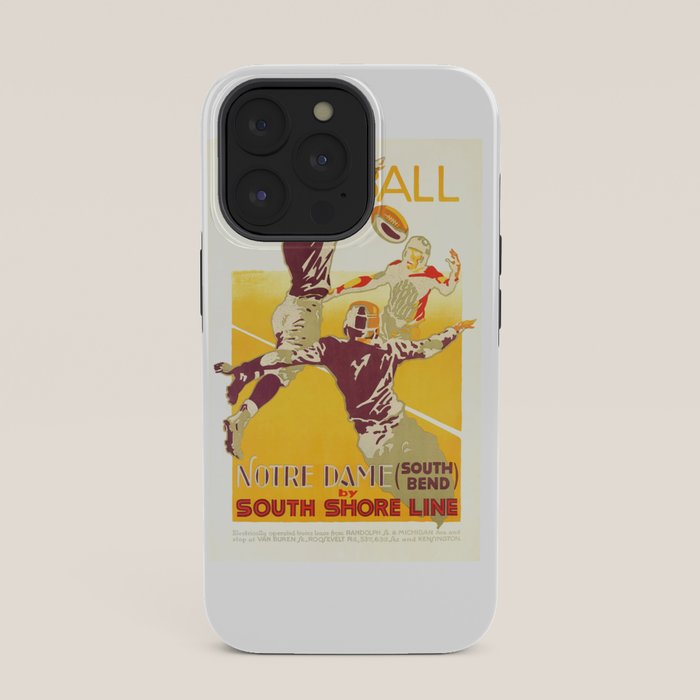 1926 Notre Dame By South Shore Line Advertising Poster iPhone Case