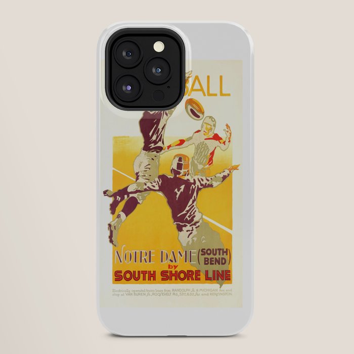 1926 Notre Dame By South Shore Line Advertising Poster iPhone Case