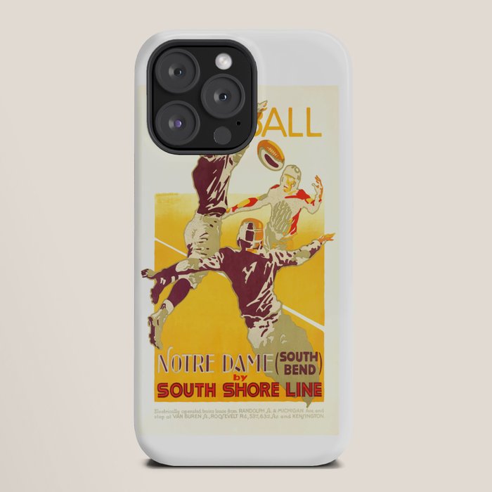 1926 Notre Dame By South Shore Line Advertising Poster iPhone Case