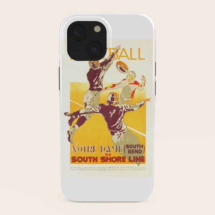 1926 Notre Dame By South Shore Line Advertising Poster iPhone Case