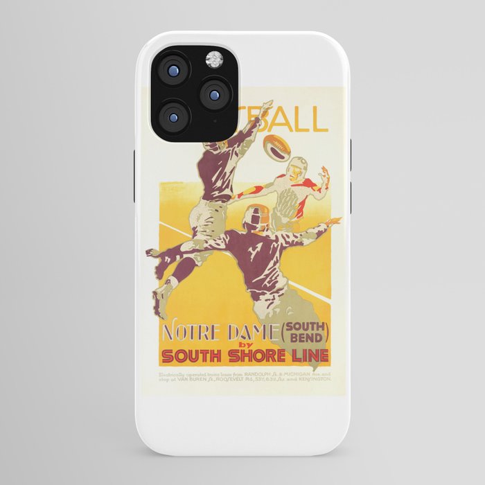 1926 Notre Dame By South Shore Line Advertising Poster iPhone Case