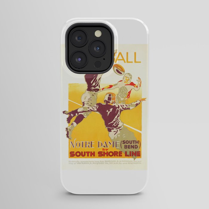 1926 Notre Dame By South Shore Line Advertising Poster iPhone Case