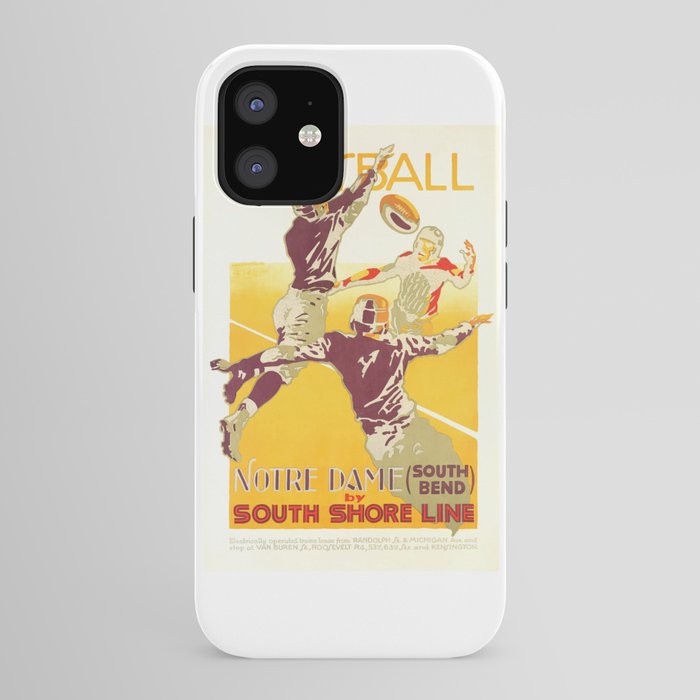 1926 Notre Dame By South Shore Line Advertising Poster iPhone Case