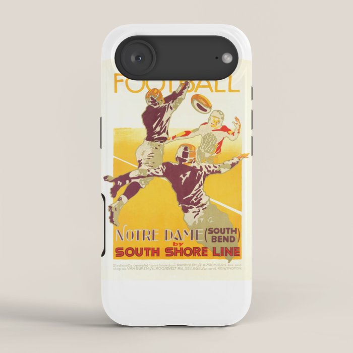 1926 Notre Dame By South Shore Line Advertising Poster iPhone Case