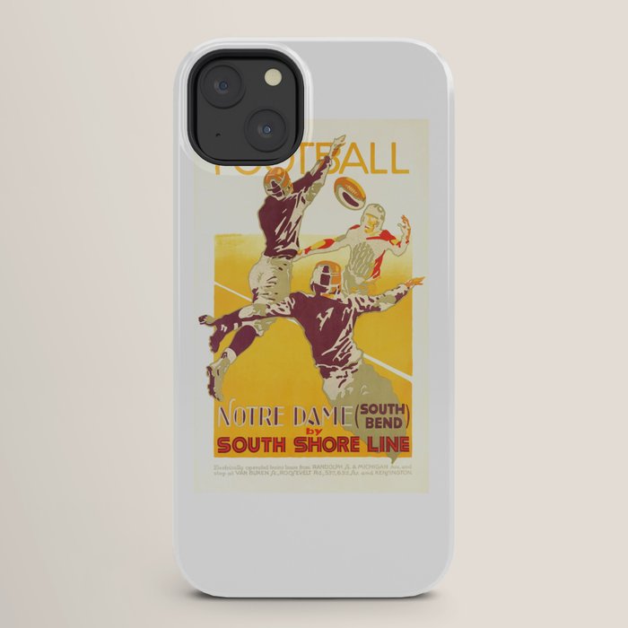 1926 Notre Dame By South Shore Line Advertising Poster iPhone Case