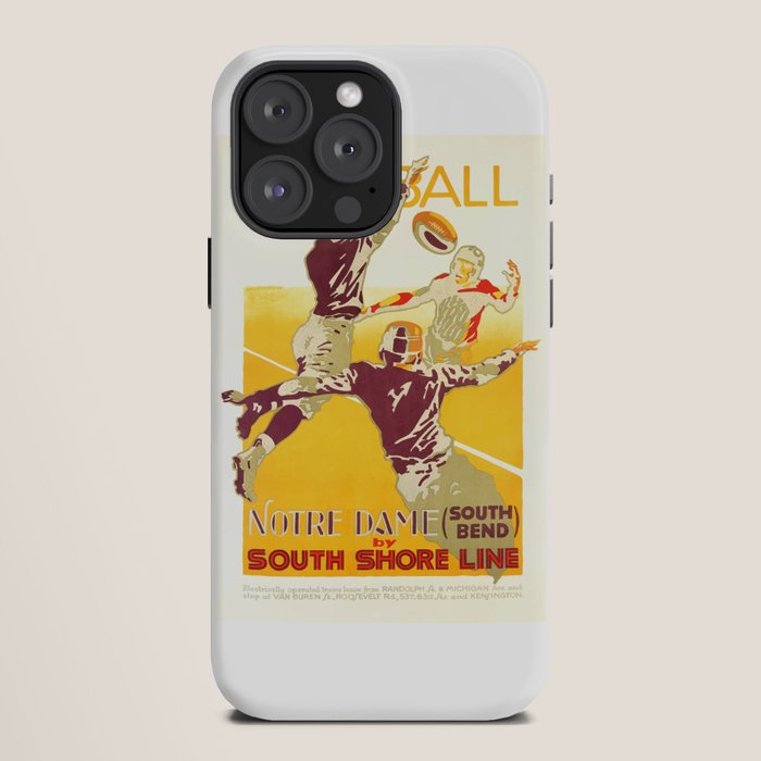 1926 Notre Dame By South Shore Line Advertising Poster iPhone Case