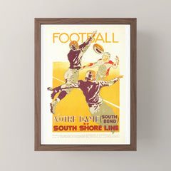1926 Notre Dame By South Shore Line Advertising Poster Mini Art Print