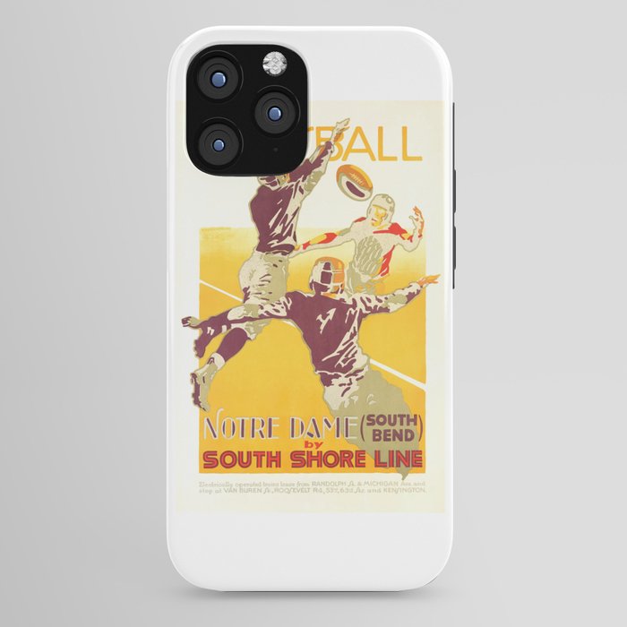 1926 Notre Dame By South Shore Line Advertising Poster iPhone Case