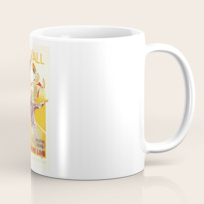 1926 Notre Dame By South Shore Line Advertising Poster Coffee Mug