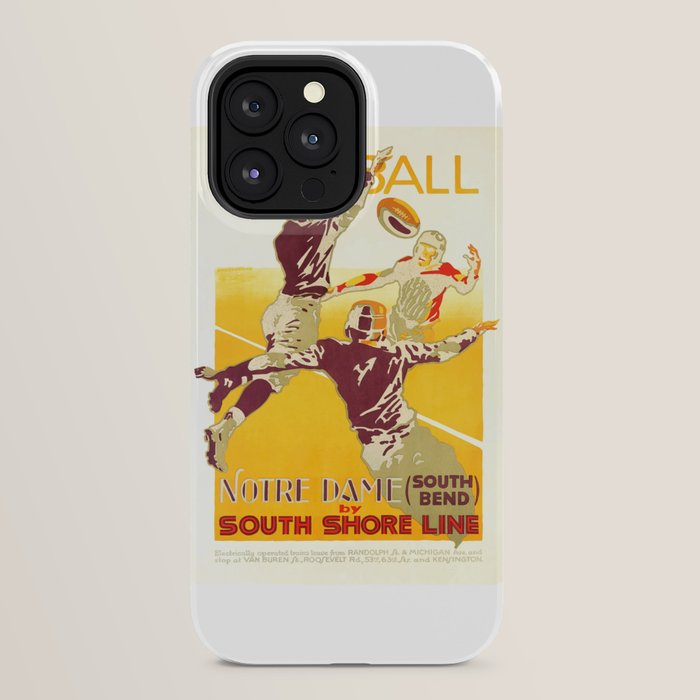 1926 Notre Dame By South Shore Line Advertising Poster iPhone Case