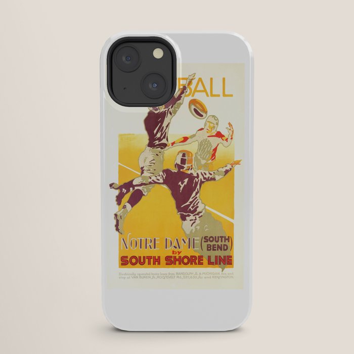 1926 Notre Dame By South Shore Line Advertising Poster iPhone Case