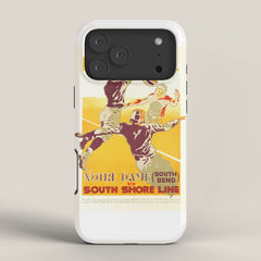 1926 Notre Dame By South Shore Line Advertising Poster iPhone Case