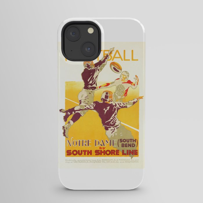 1926 Notre Dame By South Shore Line Advertising Poster iPhone Case