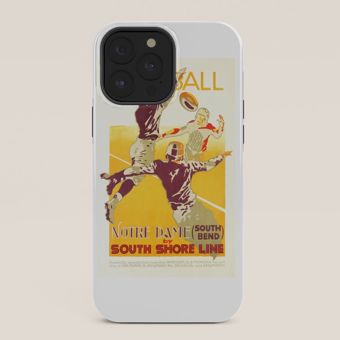 1926 Notre Dame By South Shore Line Advertising Poster iPhone Case