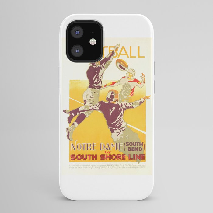 1926 Notre Dame By South Shore Line Advertising Poster iPhone Case