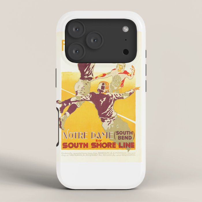 1926 Notre Dame By South Shore Line Advertising Poster iPhone Case