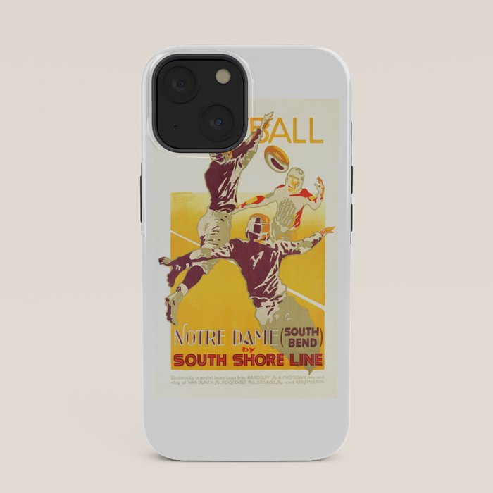 1926 Notre Dame By South Shore Line Advertising Poster iPhone Case