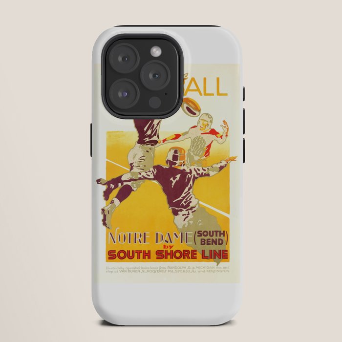 1926 Notre Dame By South Shore Line Advertising Poster iPhone Case