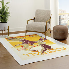 1926 Notre Dame By South Shore Line Advertising Poster Rug