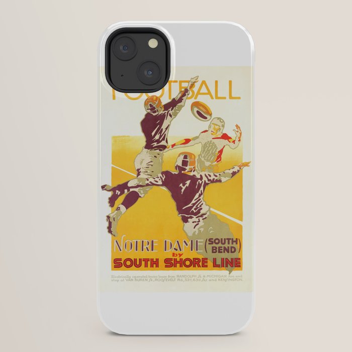 1926 Notre Dame By South Shore Line Advertising Poster iPhone Case
