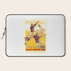 1926 Notre Dame By South Shore Line Advertising Poster Laptop Sleeve