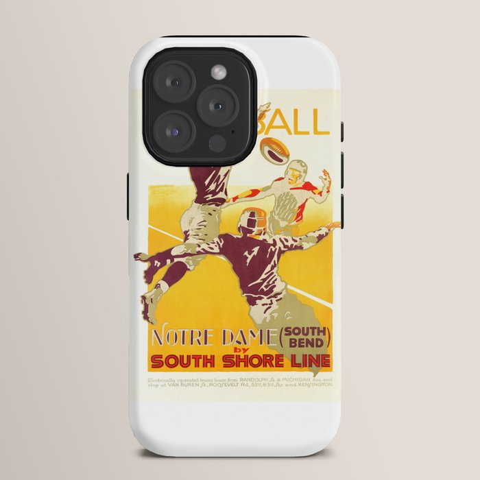 1926 Notre Dame By South Shore Line Advertising Poster iPhone Case